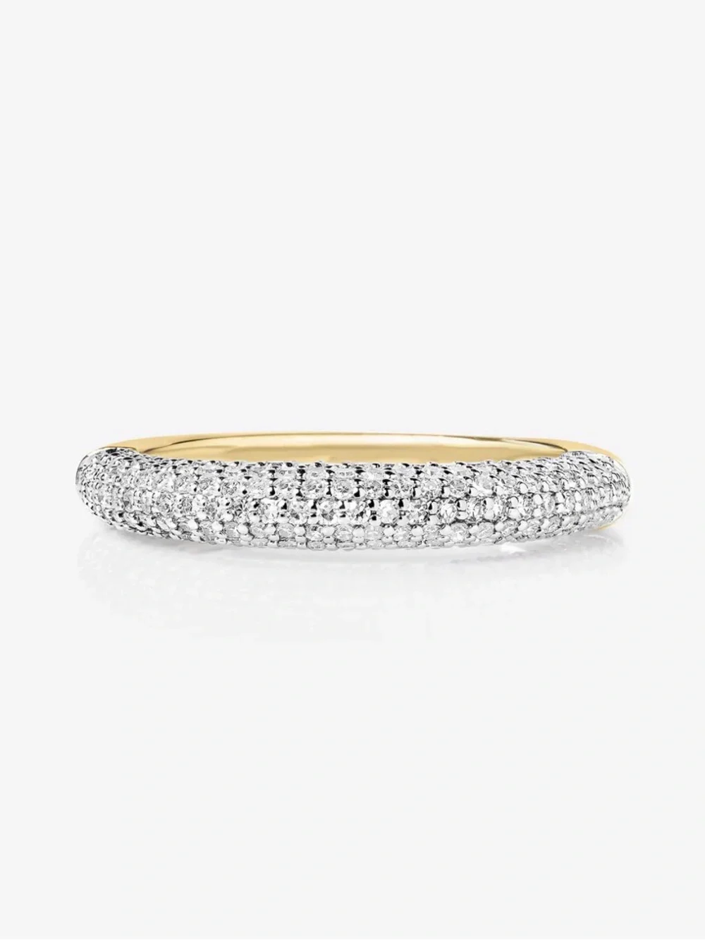 Pavé Sterling Silver Stackable Ring in Silver from Ring Concierge